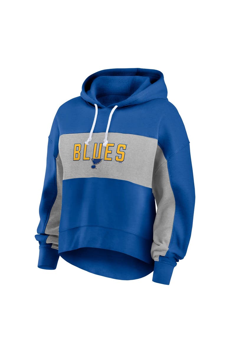 FANATICS Women's Fanatics Branded Blue St. Louis Blues Filled Stat Sheet Pullover Hoodie, Alternate, color, 