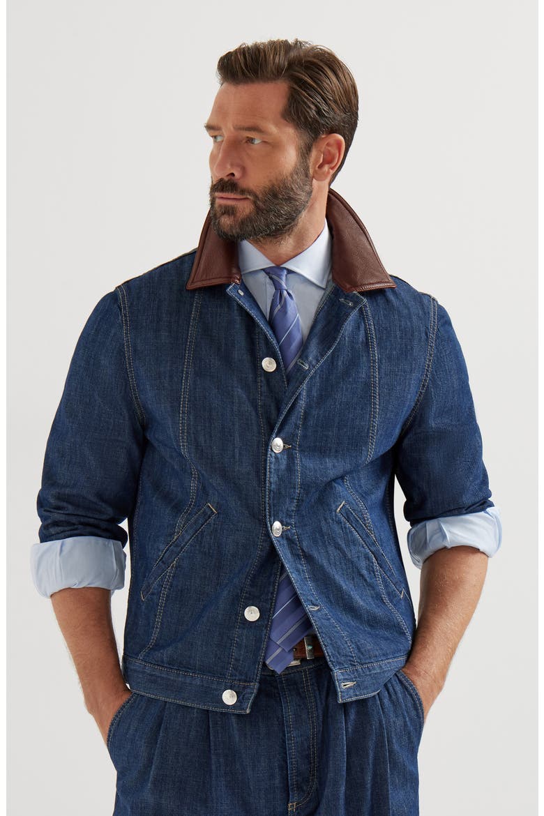 Denim jacket, Alternate, color, Denim
