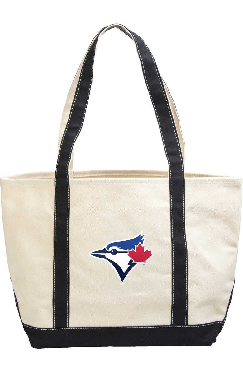 LOGO BRANDS Toronto Blue Jays Canvas Tote Bag, Main, color,