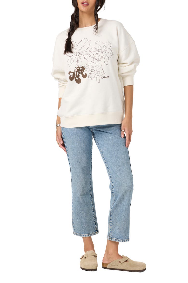 Ariah Hawaii Graphic Oversized Sweatshirt, Alternate, color, TOFU