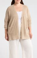 Eileen Fisher Organic Linen & Organic Cotton Cardigan