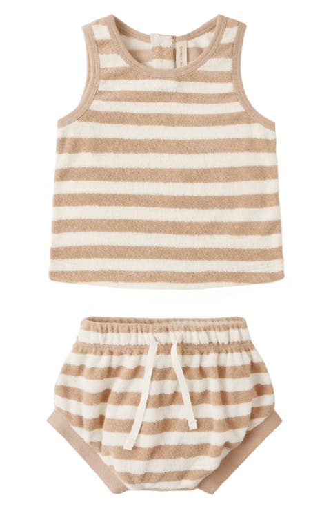 Stripe Terry Tank & Shorts Set (Baby)