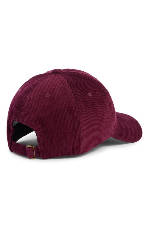 Melrose And Market Corduroy Baseball Cap In Burgundy