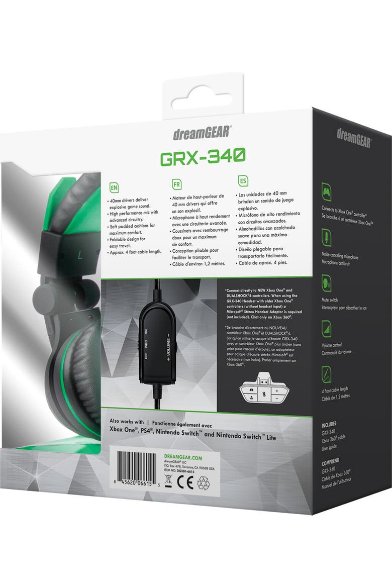 Wired Headset - Dreamgear Grx-340 Headset With Boom Mic And In-Line Remote, Alternate, color, Multicolor