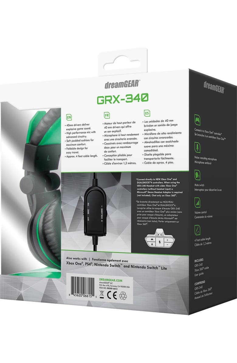 Dreamgear Wired Headset - Dreamgear Grx-340 Headset With Boom Mic And In-Line Remote, Alternate, color, Multicolor