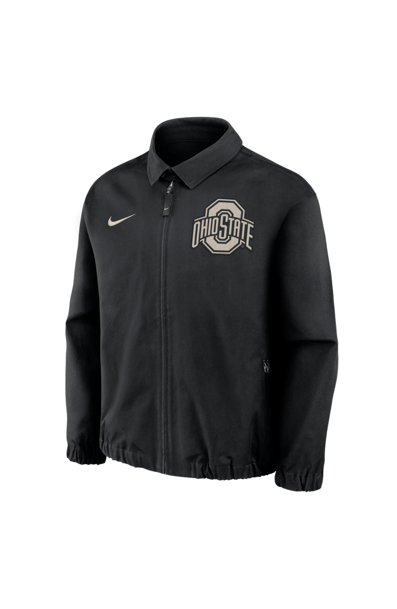 Nike Men's Nike Black Ohio State Buckeyes Local Full-Zip Twill Jacket, Alternate, color, Black