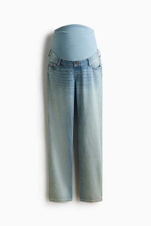 Mama Slim Straight High Waist Jeans