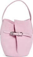 LIFFNER Mini Belted Suede Bucket Bag
