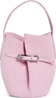 LIFFNER Mini Belted Suede Bucket Bag