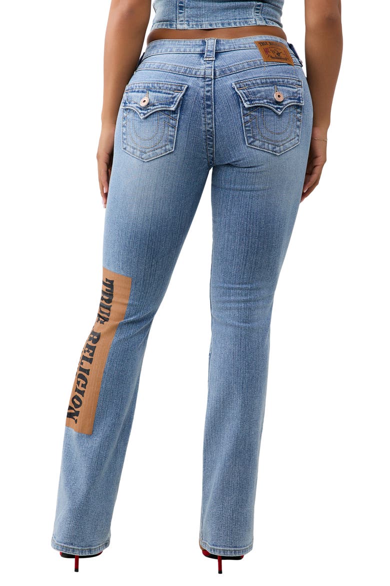 Becca Print Mid Rise Bootcut Jeans, Alternate, color, MEDIUM WASH