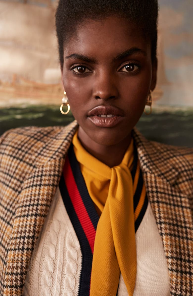 Vince Camuto Highland Plaid Pleated Skirt, Alternate, color, 