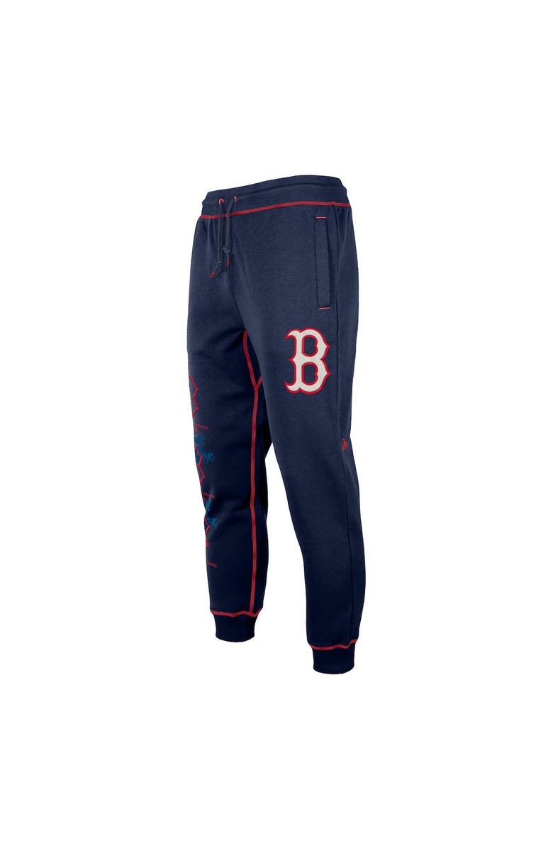 New Era Men's New Era Navy Boston Red Sox Team Split Jogger Pants, Alternate, color, Navy