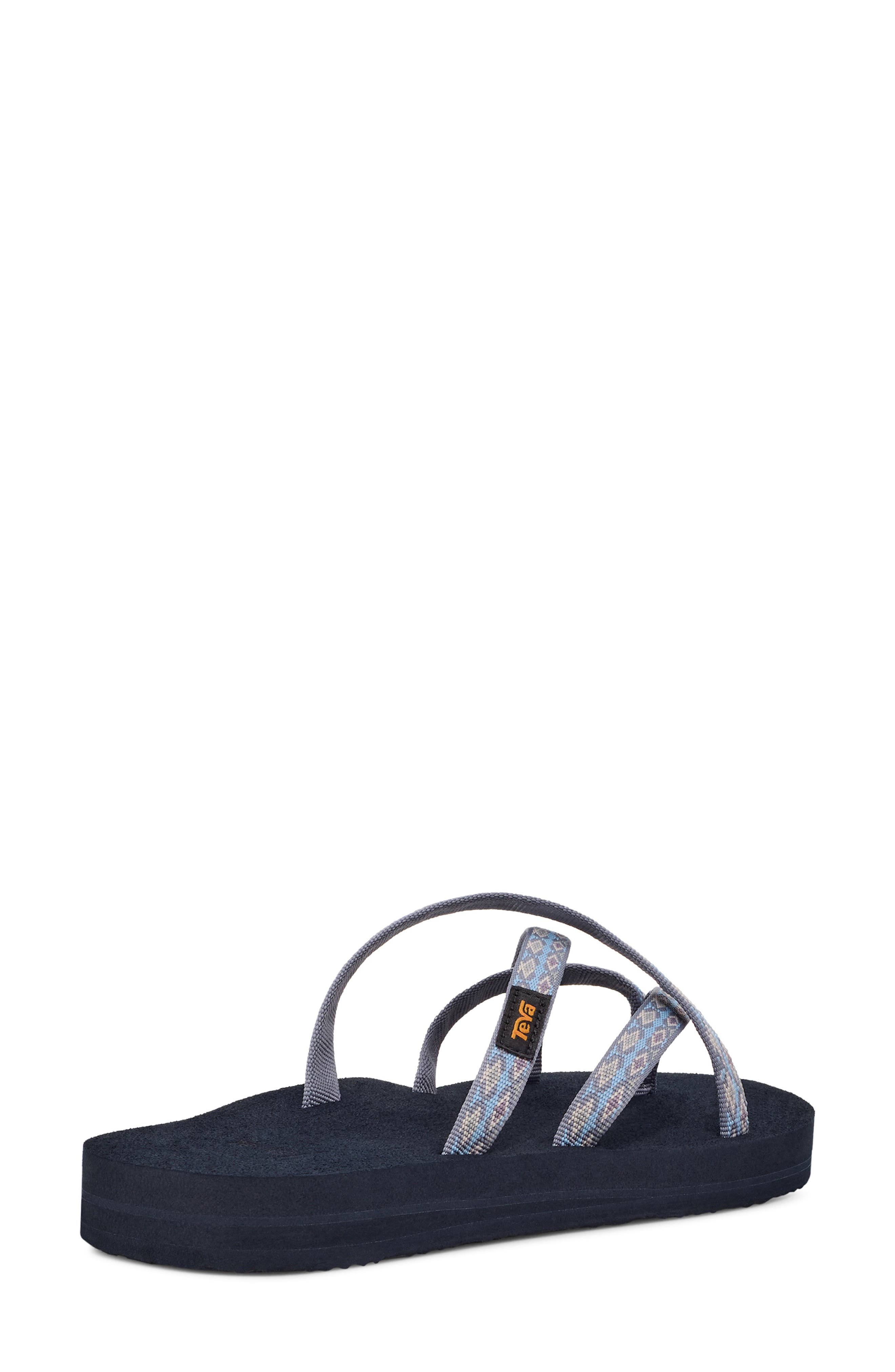 'Olowahu' Sandal, Alternate, color, KALEIDOSCOPE BLISSFUL BLUE