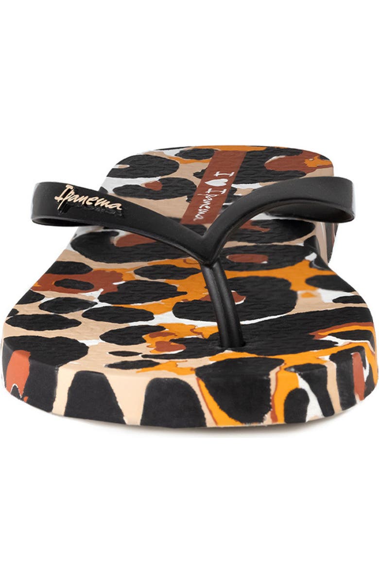 Ipanema Animal Print Flip Flop, Alternate, color,