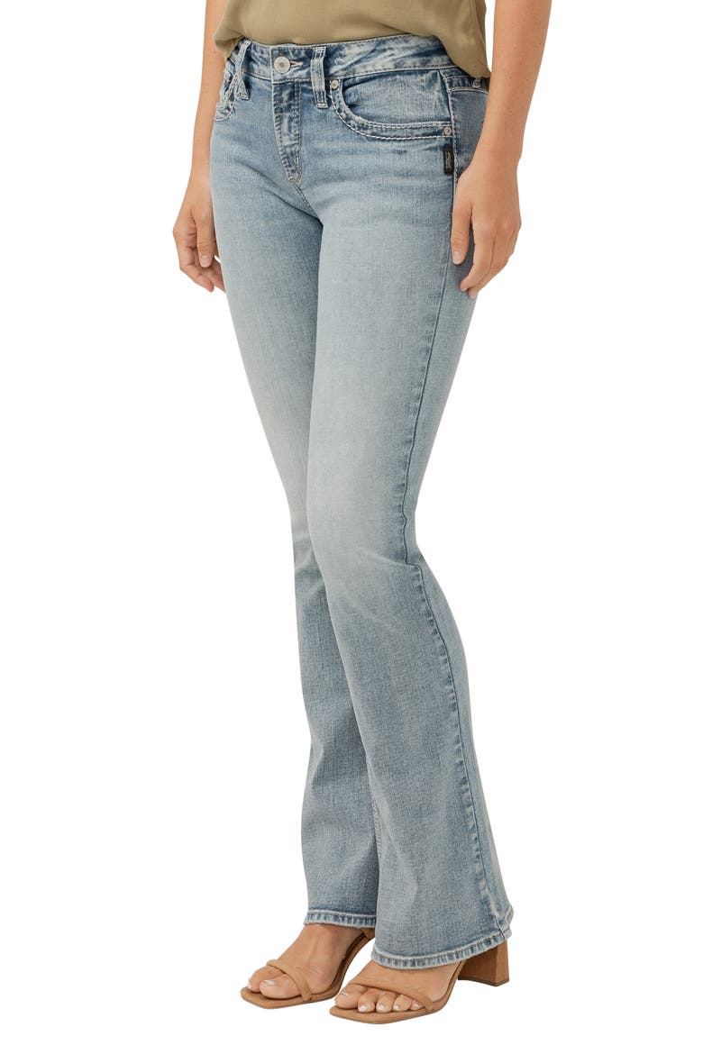 Suki Curvy Mid Rise Bootcut Jeans, Alternate, color, INDIGO