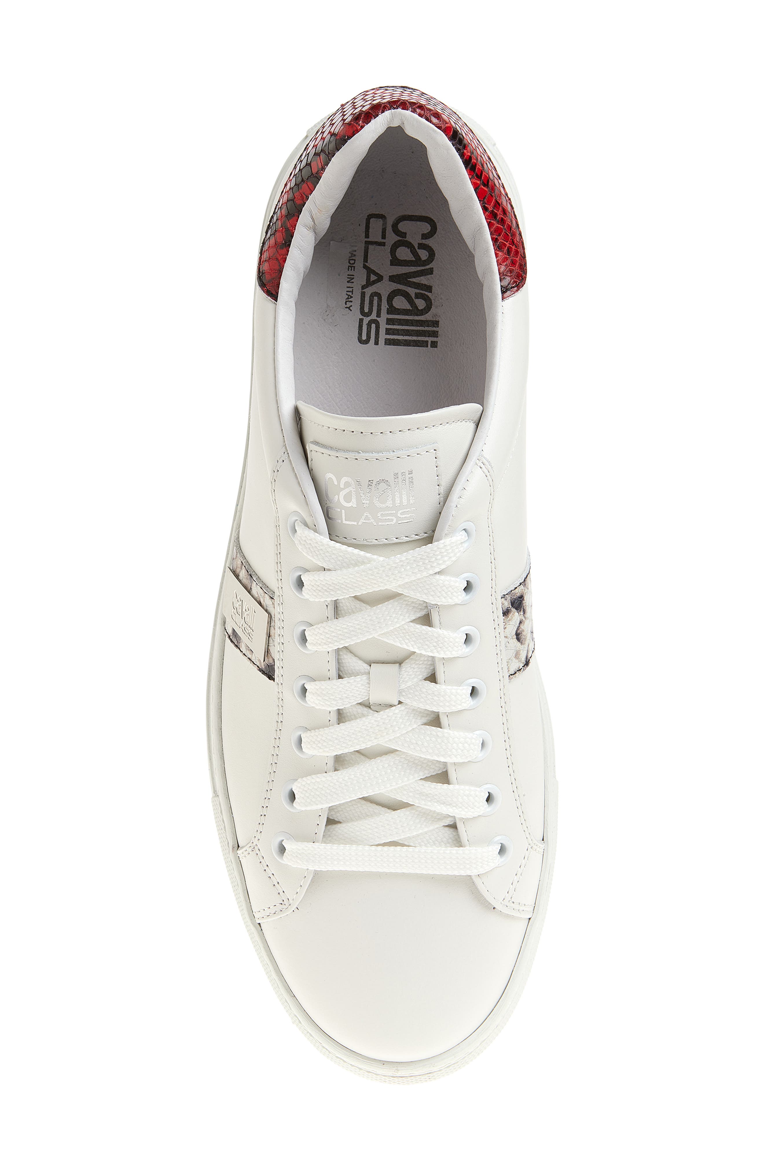 Logo Plate Sneaker, Alternate, color, WHITE