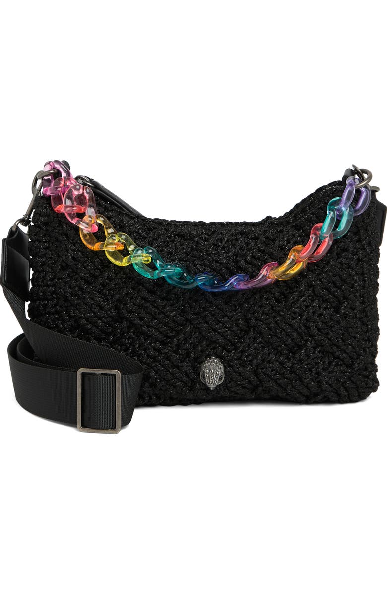 Kurt Geiger London Crochet Crossbody Bag, Main, color,