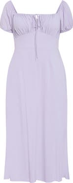 City Chic Abbie Peasant Midi Dress