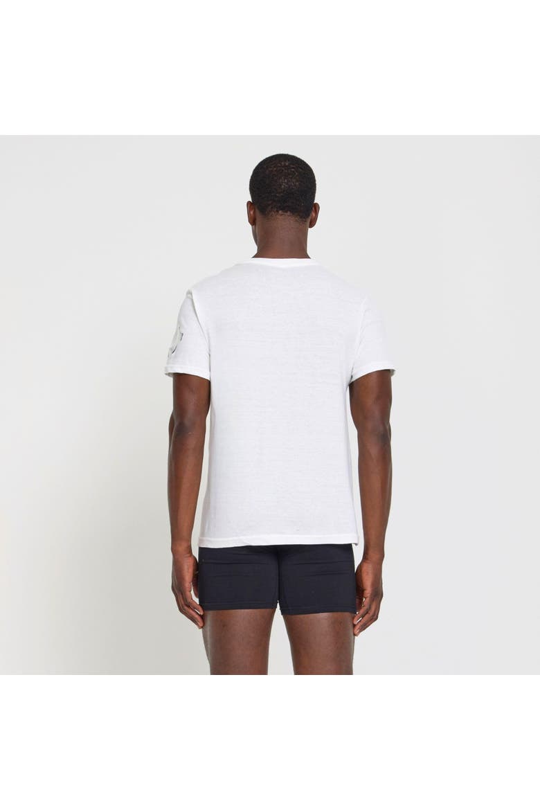 Mens Undershirts 4 Pack Lightweight Mens Undershirt, 100% Cotton Black, Alternate, color, White/White/White/White