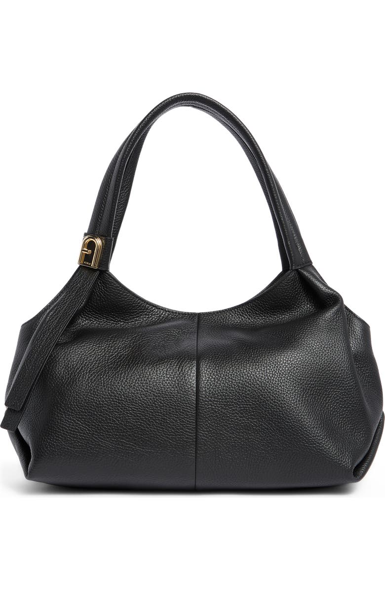 Furla Planeta Hobo Shoulder Bag, Main, color, Nero
