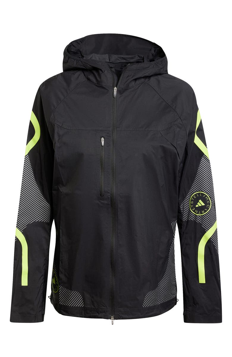 adidas by Stella McCartney Truepace Water Repellent Running Jacket, Alternate, color, Black