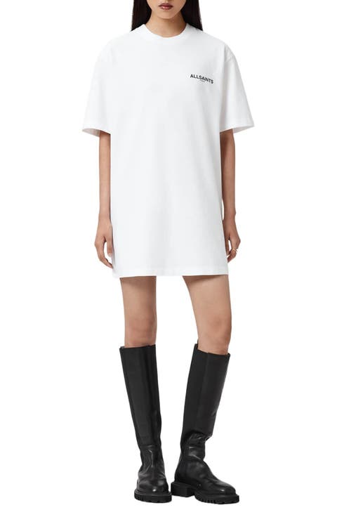 Halis Graphic Print Cotton T-Shirt Dress