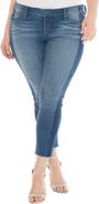SLINK Jeans Shadow Mix Frayed Ankle Jeans