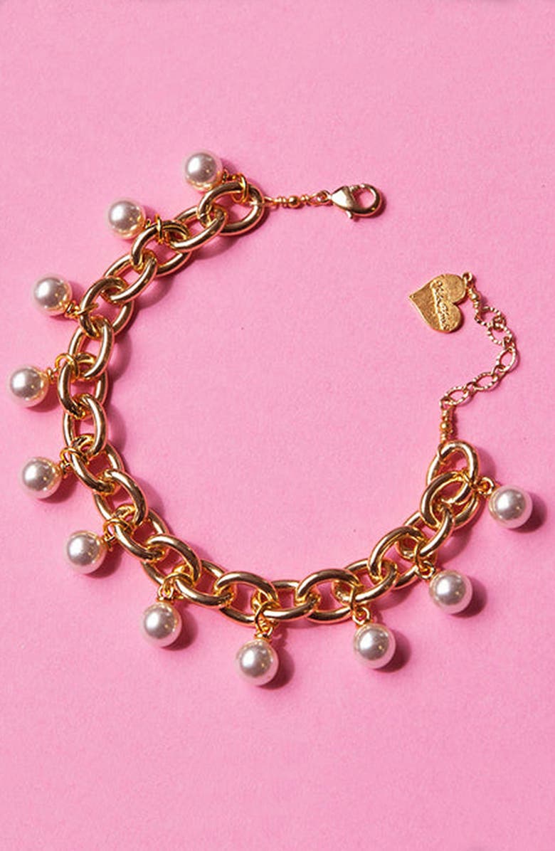 VIDAKUSH Pearlette Anklet, Alternate, color, Silver