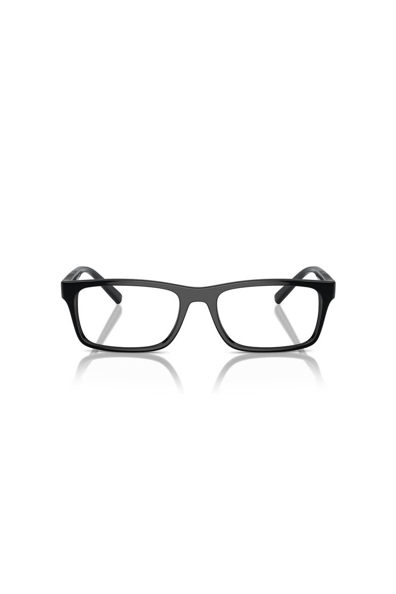 55mm Rectangle optical glasses, Alternate, color, Black