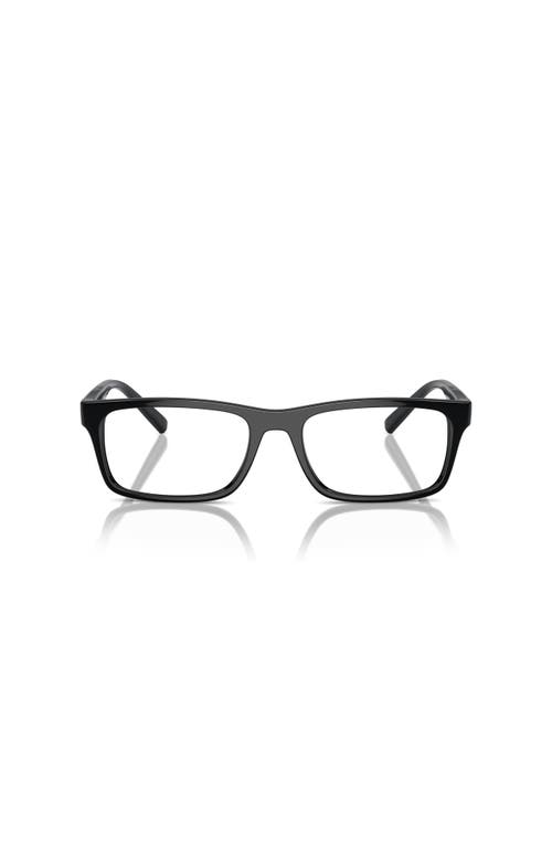 Armani Exchange 55mm Rectangle Optical Glasses In Black