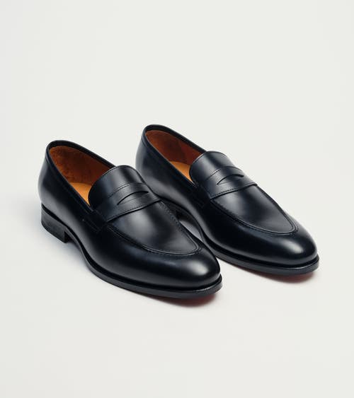 Jack Erwin Luke Leather Dress Penny Loafer