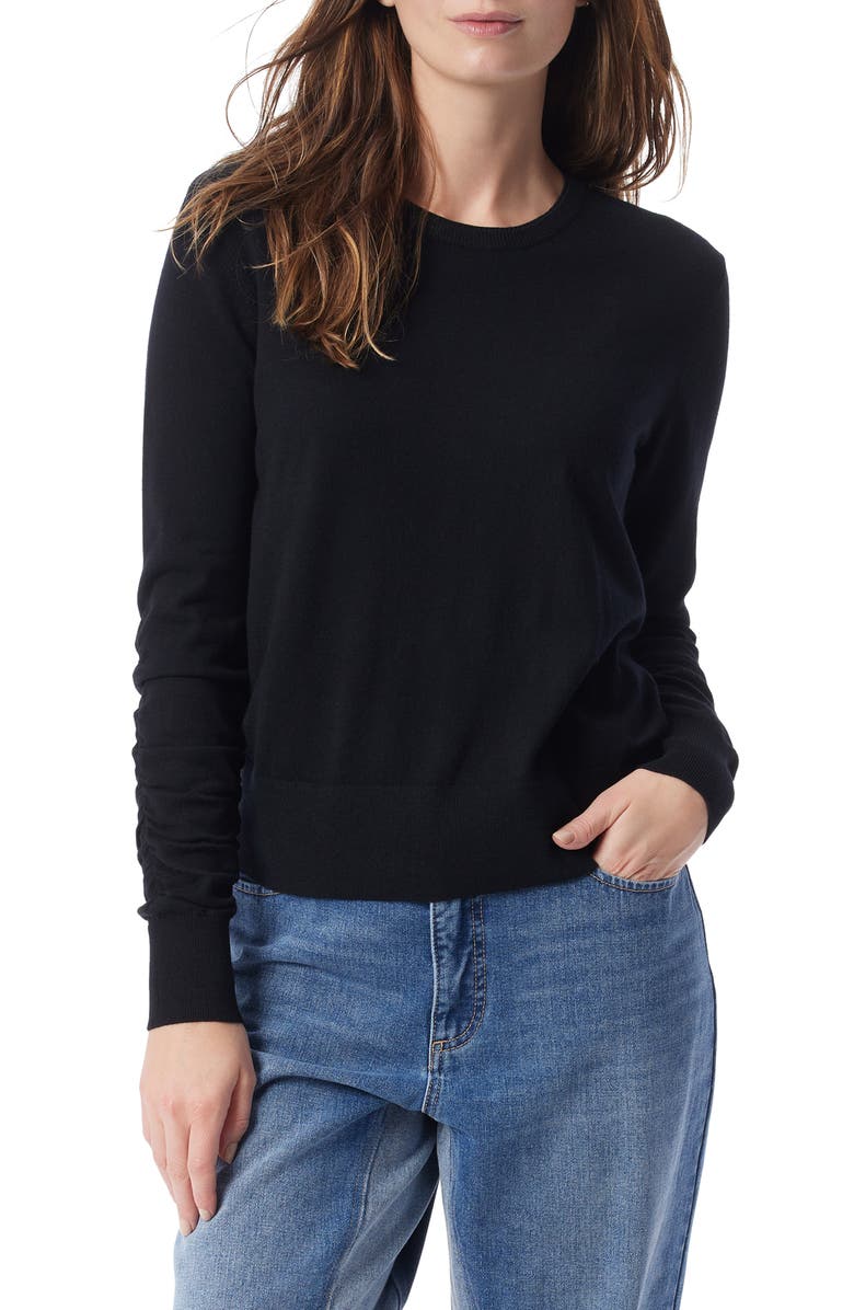 DO by Dee Ocleppo Sally Crewneck Sweater, Main, color, Black