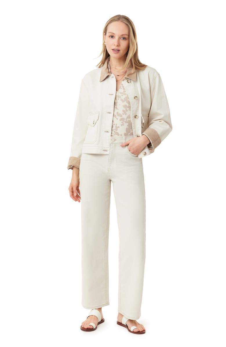 Scotch & Soda Cotton Twill Chore Jacket, Alternate, color, Ecru