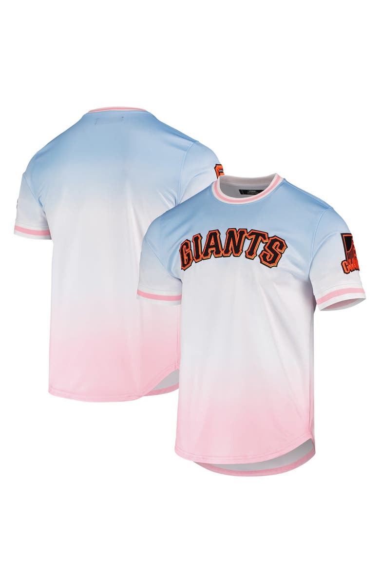 PRO STANDARD Men's Pro Standard Blue/Pink San Francisco Giants Ombre T-Shirt, Alternate, color, Blue