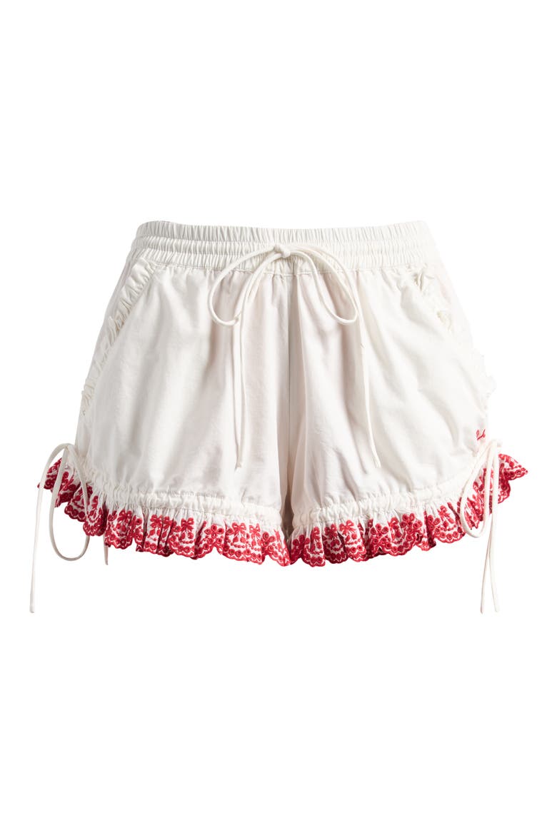 Jenna Organic Cotton Shorts, Alternate, color, WHITE