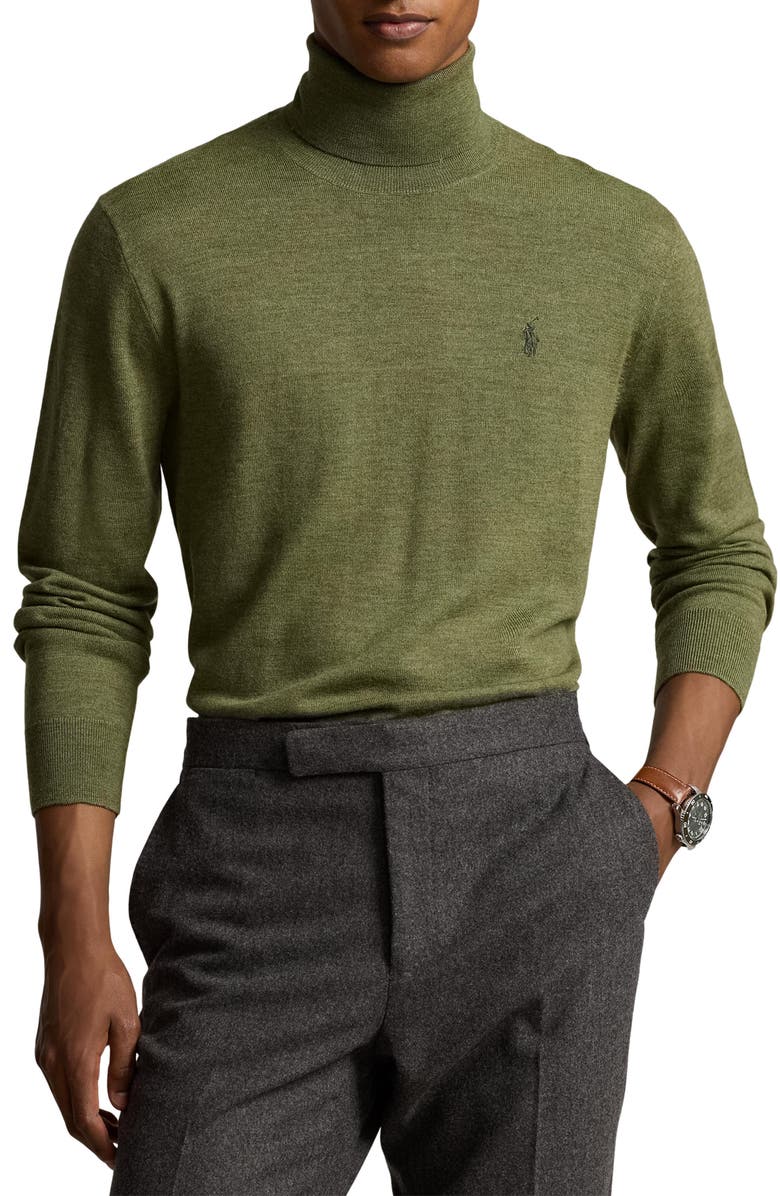 Polo Ralph Lauren Merino Wool Turtleneck Sweater, Main, color, 