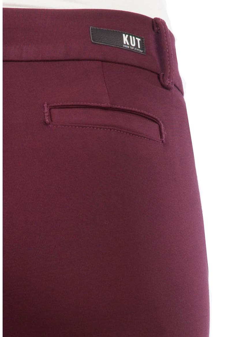 Mia Ponte Ankle Pants, Alternate, color, PORT WINE
