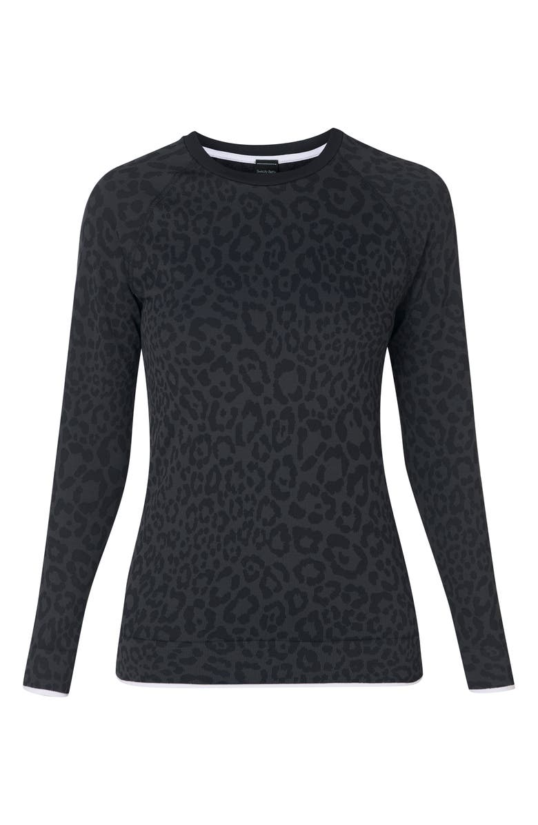 Sweaty Betty Animal Base Layer Top, Alternate, color, Grey Leo Jacquard