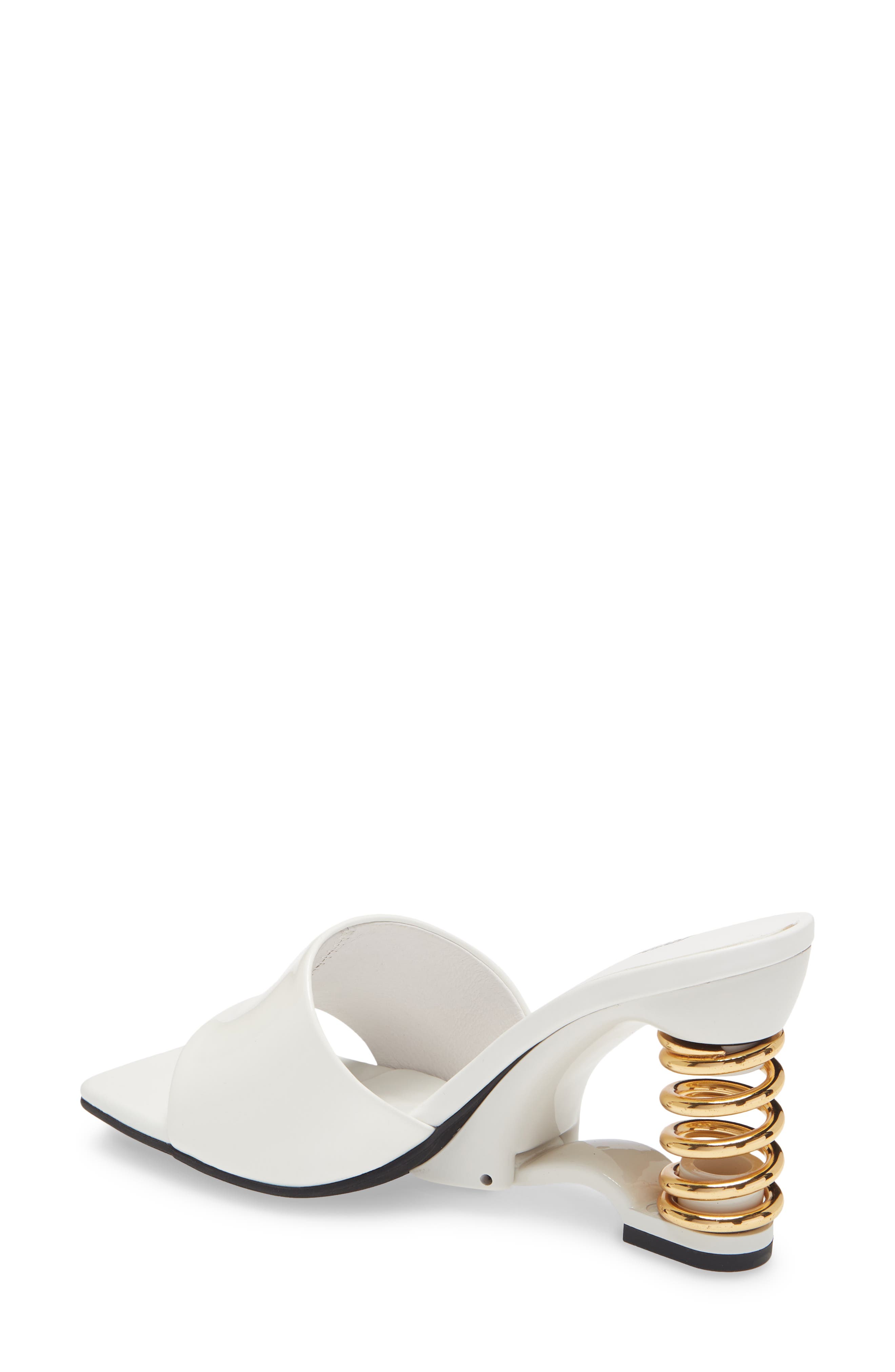 Im Sprung Sandal, Alternate, color, WHITE PATENT GOLD LEATHER
