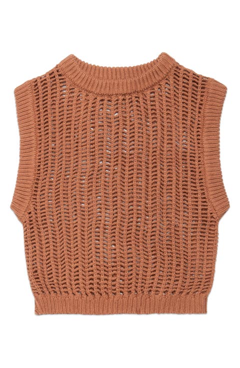 Boetti Open Stitch Sweater Vest
