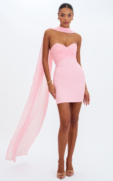 Olivia Strapless Crossover Mini Dress