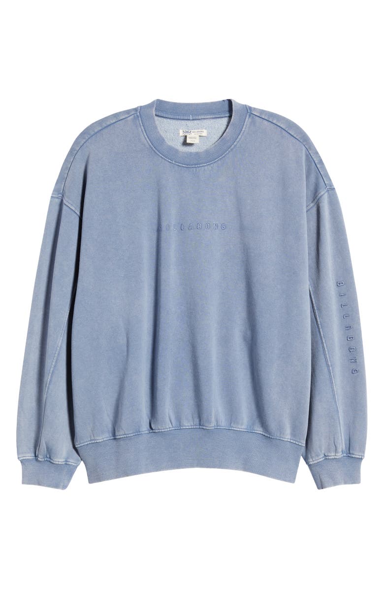 Billabong Kendal Saltwashed Fleece Sweatshirt, Main, color, Stone Blue