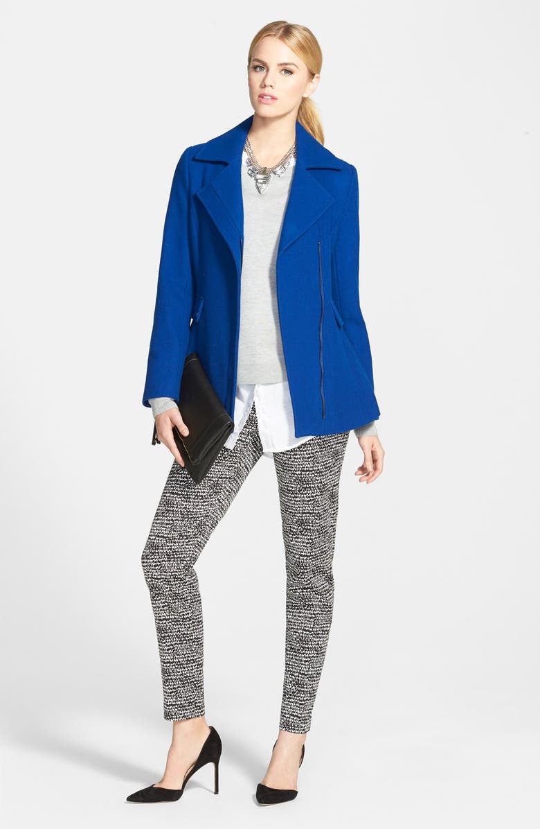 Caslon<sup>®</sup> High/Low Crewneck Sweater, Alternate, color, 