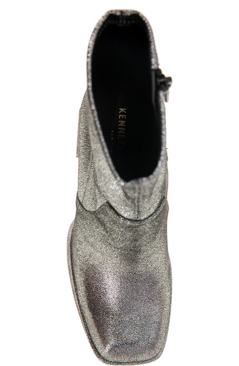 Kenneth Cole Block Heel Stretch Bootie, Alternate, color, Pewter