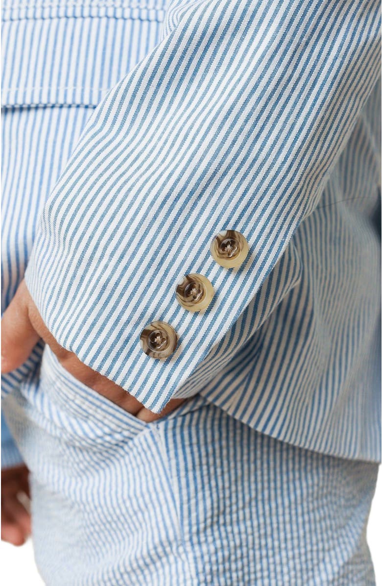 Hope & Henry Boys' Organic Seersucker Suit Jacket, Toddler, Alternate, color, Blue Seersucker