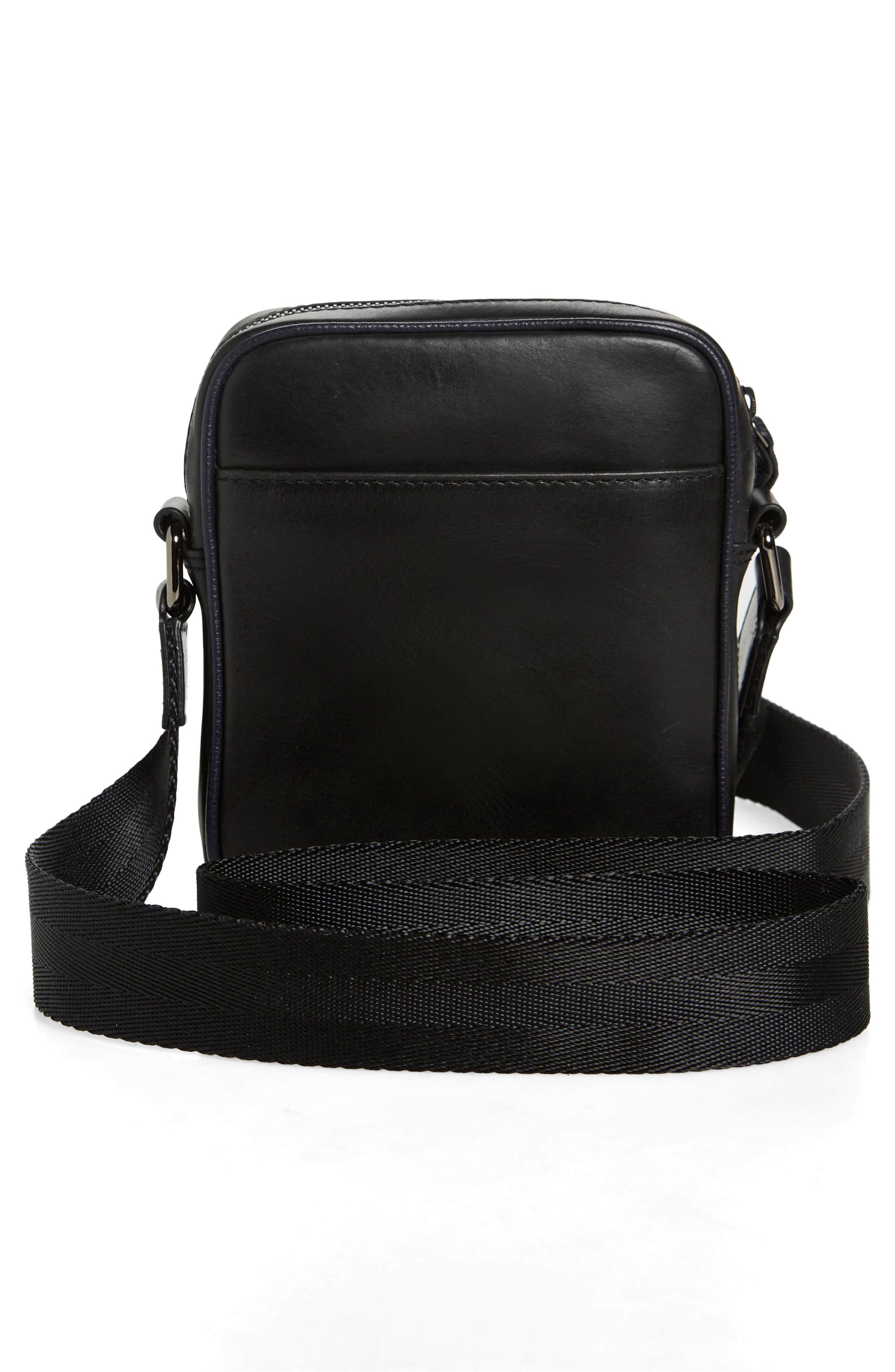 Ted Baker London Rayson Waxed Leather Crossbody Bag, Alternate, color, 