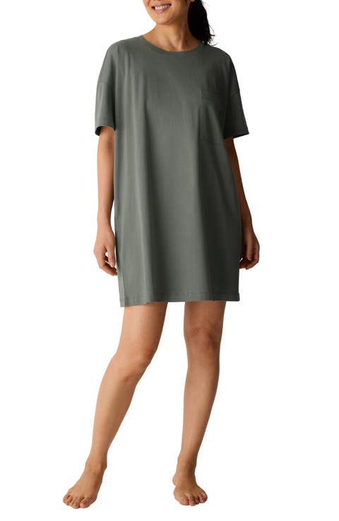 Crewneck Organic Cotton Sleep Shirt