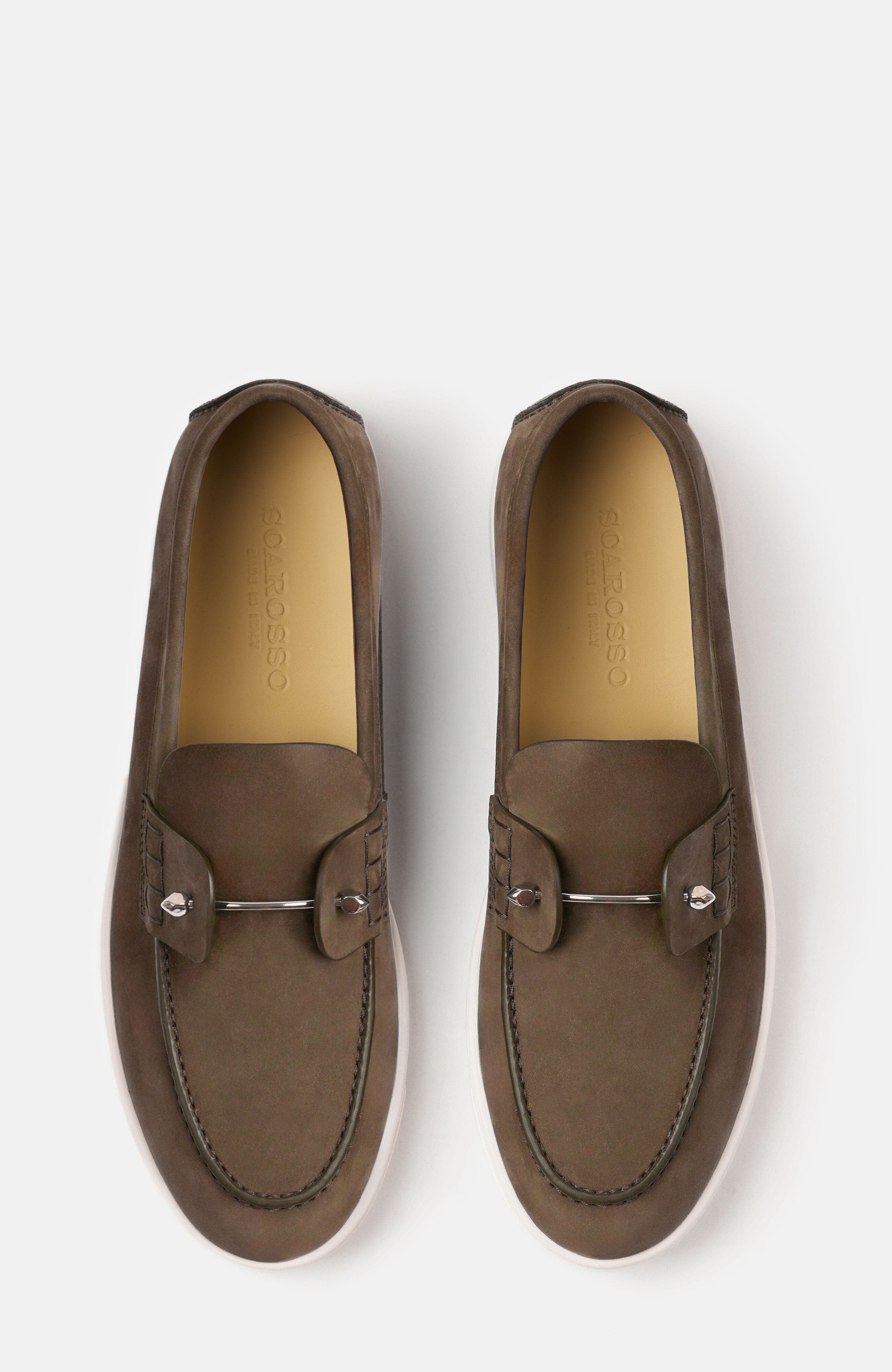 SCAROSSO Cole Loafers, Alternate, color, Truffle Brown - Nubuck