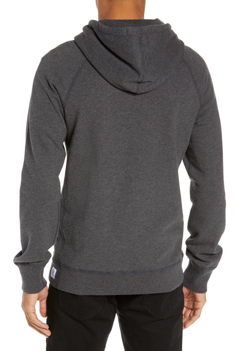 Midweight Terry Pullover Hoodie, Alternate, color, HEATHER CHARCOAL