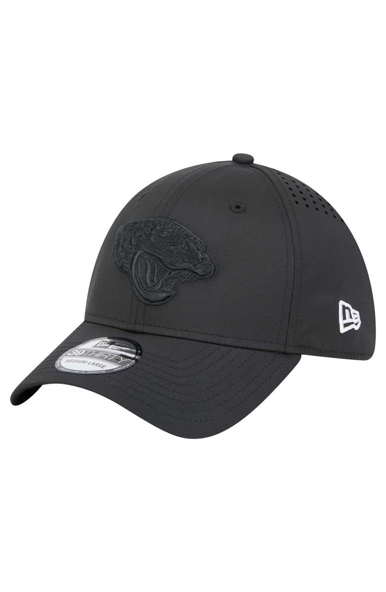 New Era Men's New Era Black Jacksonville Jaguars Hydro 39THIRTY Flex Hat, Main, color, Black